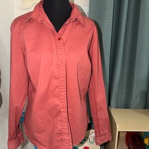 Eddie Bauer Women's Button-Down Shirt - Coral
